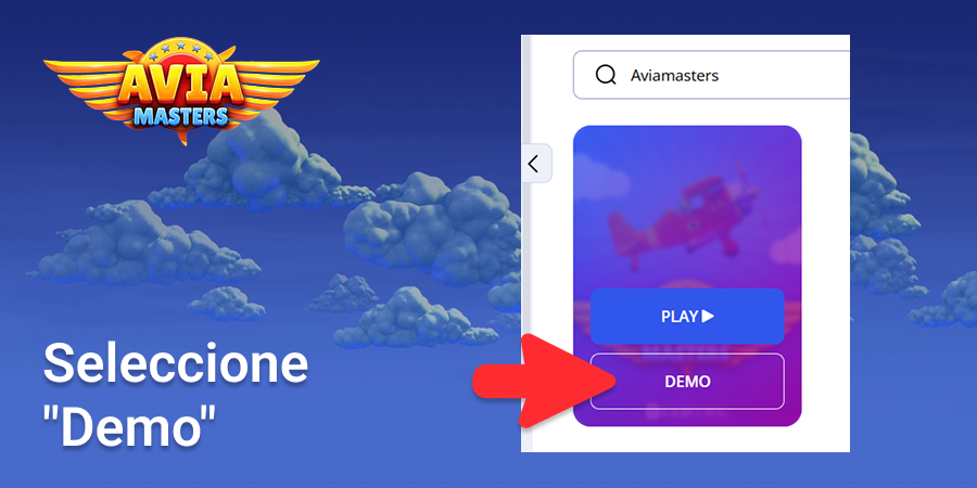 Seleccione "Demo" para Aviamasters