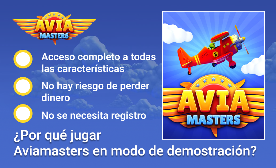 ¿Qué sentido tiene jugar Aviamasters en modo demo?