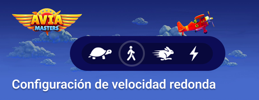 Configuración de velocidad de ronda del juego Crash de Aviamasters