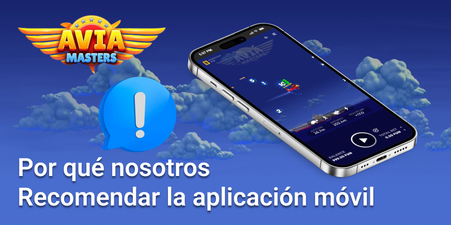 La aplicación móvil Aviamasters es nuestra opción recomendada