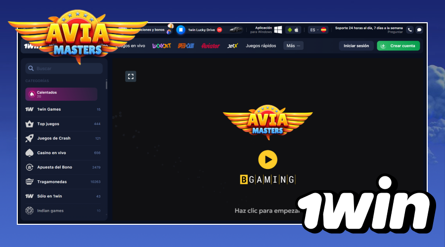Puedes encontrar el juego Aviamasters en 1win
