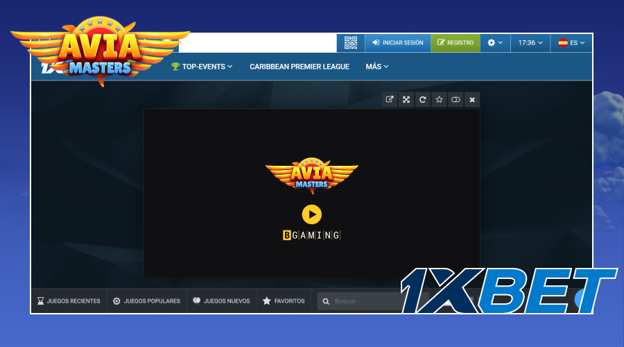Puedes encontrar el juego Aviamasters en 1xBet