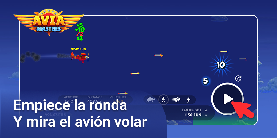 Comienza la ronda en el juego Aviamasters