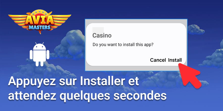 Installer l'application Android Aviamasters