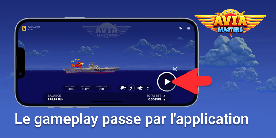 L'expérience de jeu mobile Aviamasters est accessible via l'application