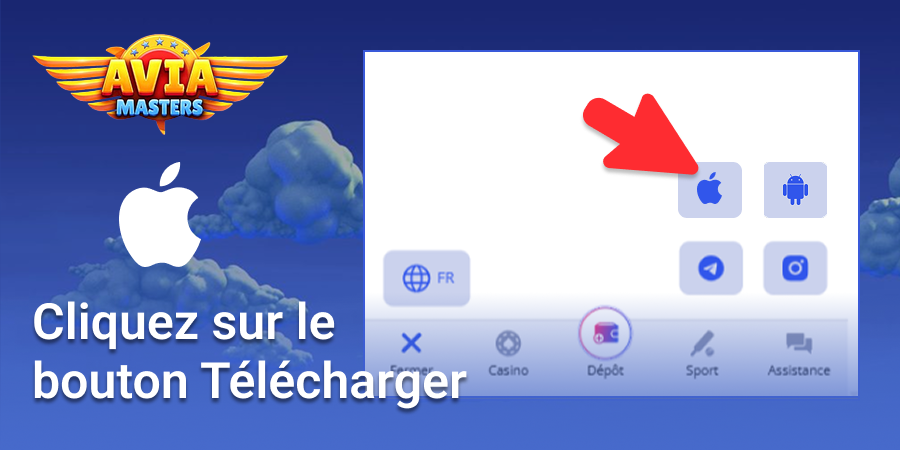 Téléchargez le fichier IPA d'Aviamasters sur votre appareil portable en cliquant sur le bouton de téléchargement