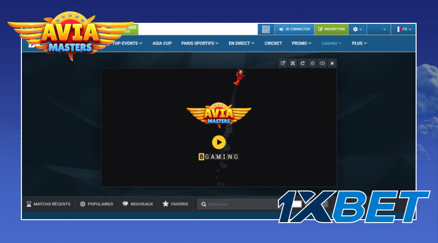 Vous pouvez trouver le jeu Aviamasters sur 1xBet