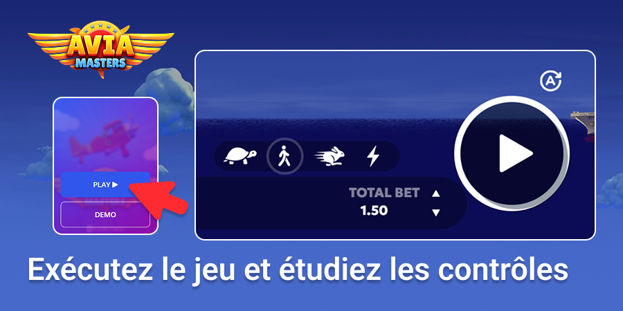 Exécutez le jeu et étudiez les commandes du jeu Aviamasters
