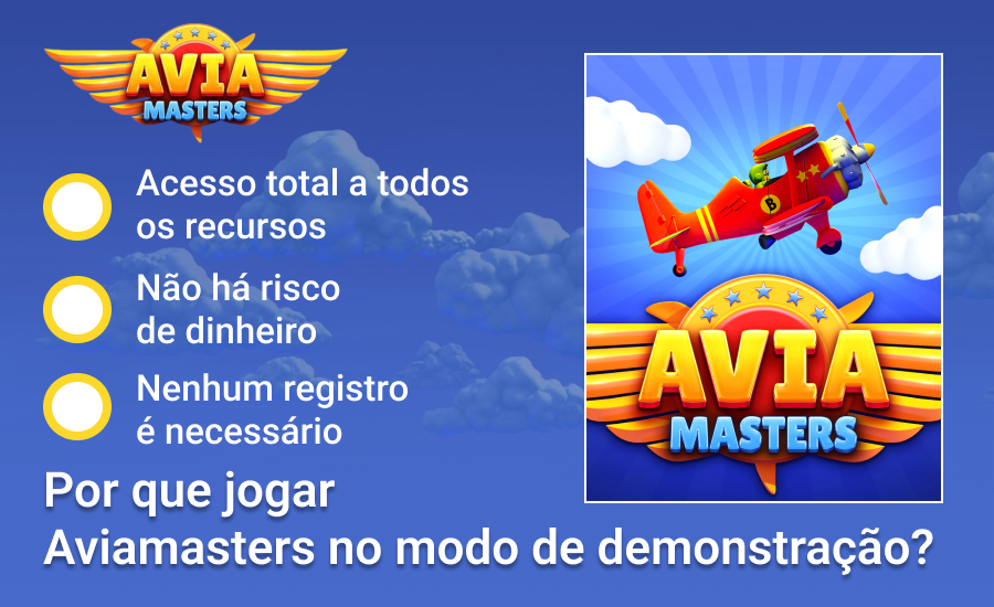 Qual é o sentido de jogar Aviamasters no modo de demonstração?