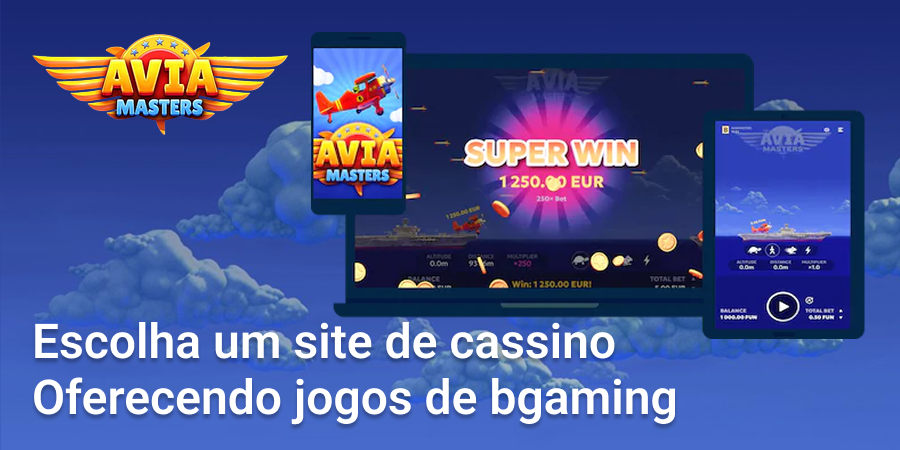 Escolha um site de cassino que ofereça jogos BGaming