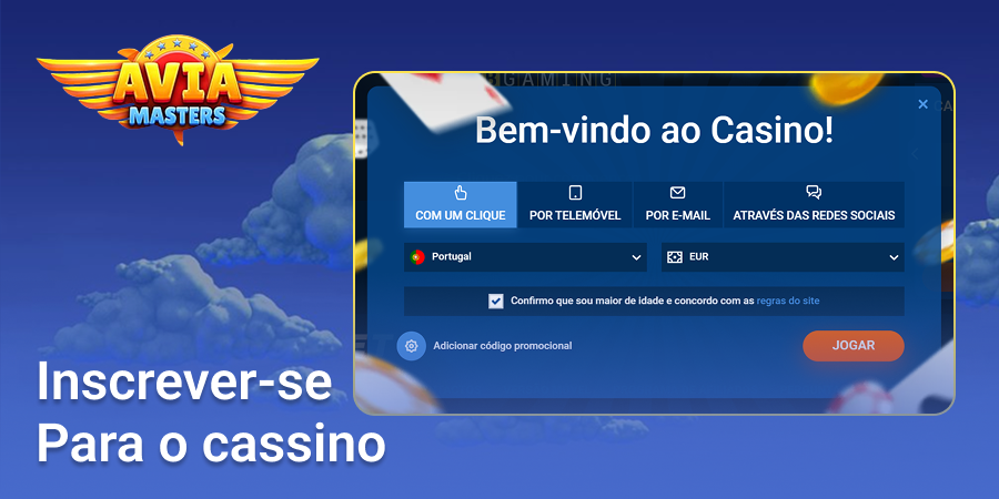 Cadastre-se no cassino para jogar Aviamasters
