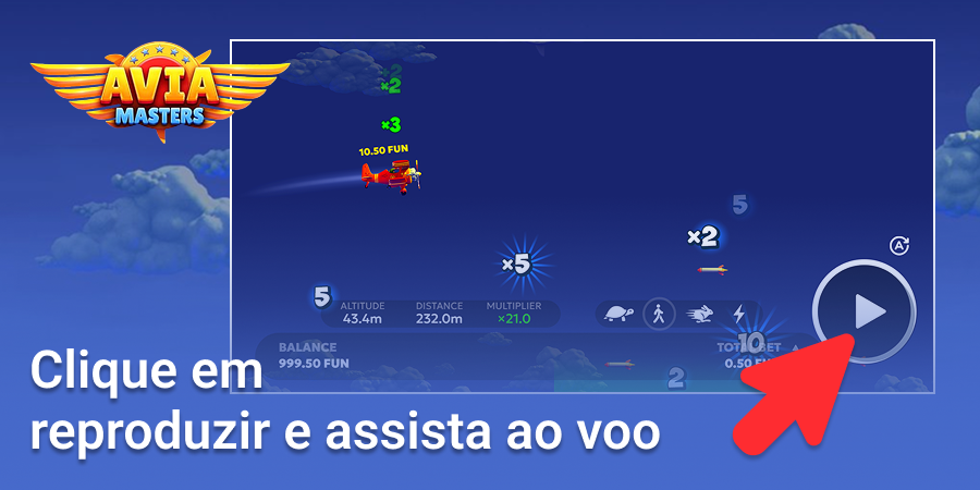 Clique em play e assista ao voo na Aviamasters