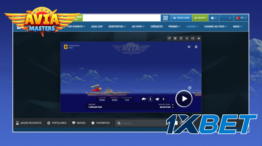 Você pode encontrar o jogo Aviamasters na 1xBet