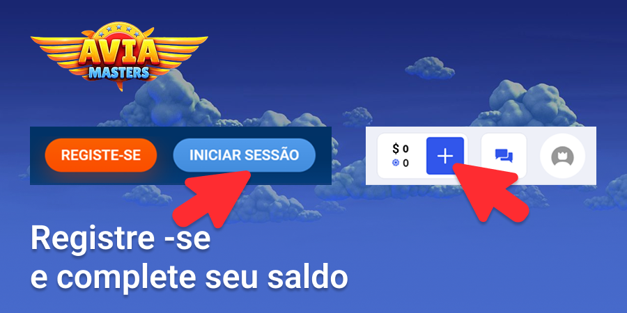 Registre-se e recarregue seu saldo no site do cassino onde a Aviamasters está localizada