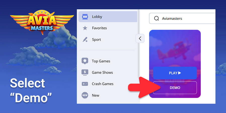 Select "Demo" for Aviamasters