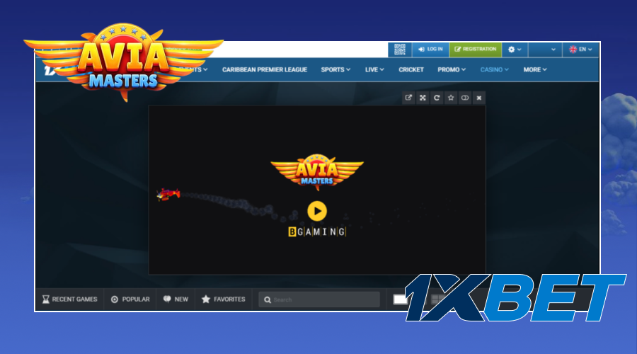 You can find Aviamasters game at 1xBet